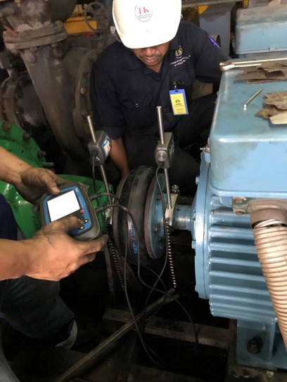 ตั้งค่าการเยื้องศูนย์เพลา Laser shaft alignment