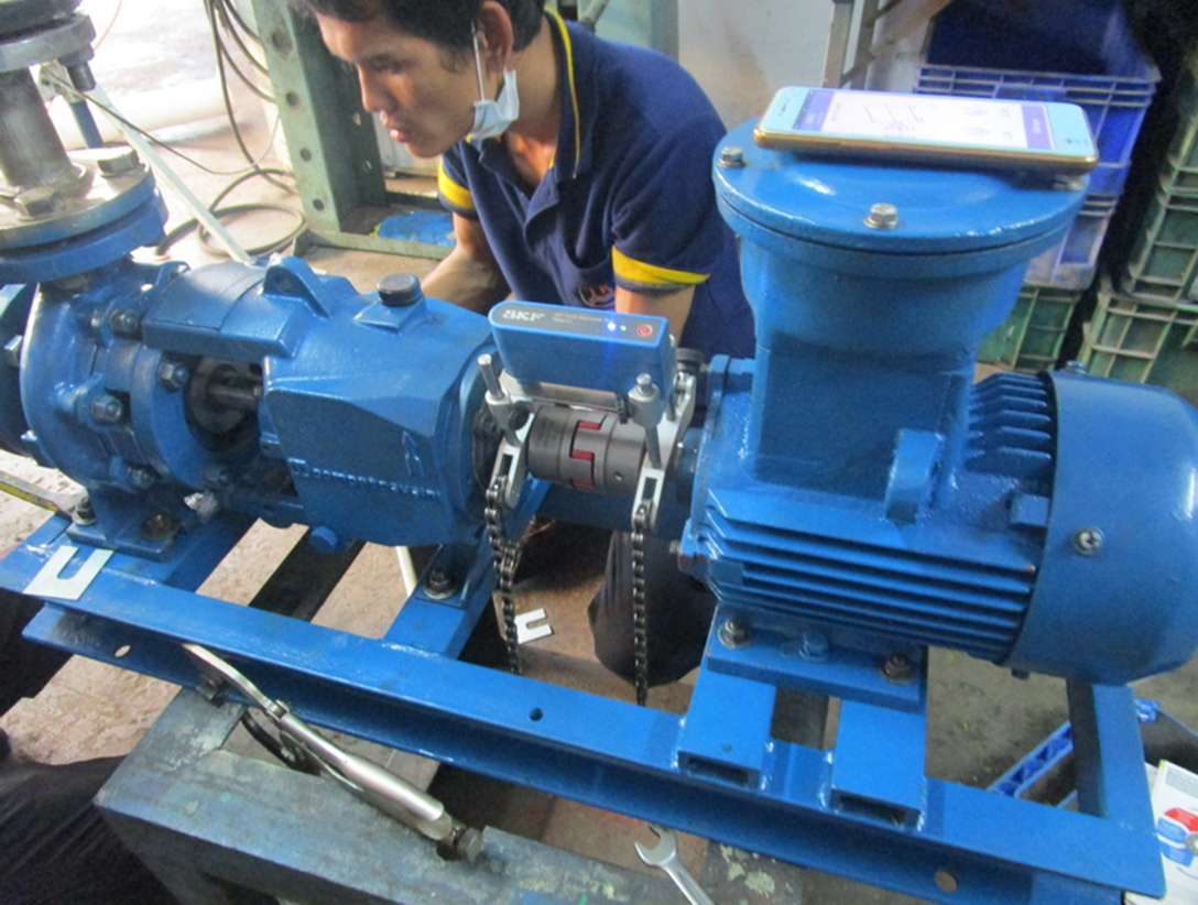 ตั้งค่าการค่าการเยื้องศูนย์เพลา Laser shaft alignment